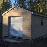 Wind Lake gable with steel roll up door